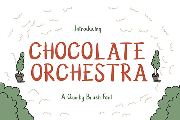 Chocolate Orchestra: A Playful Display Font for Campaign Creators