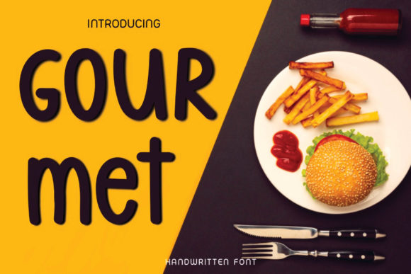 Gourmet Font: A Quirky Display Typeface for Editorial Design