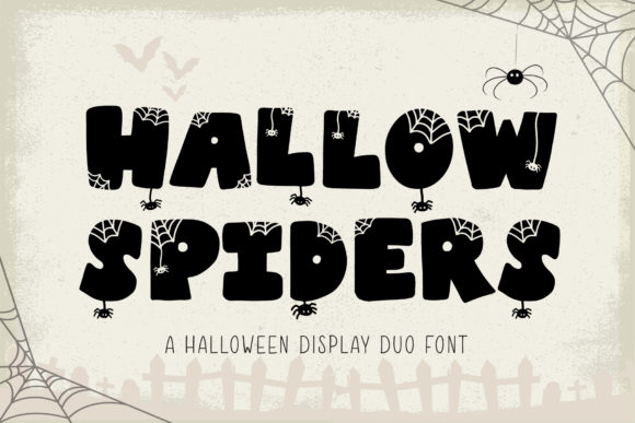 Hallow Spiders: A Friendly Display Font for Publishing