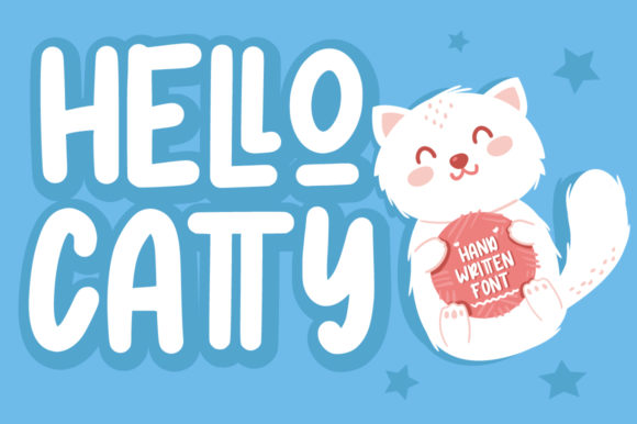 Hello Catty: A Display Font That Feels Like a Cozy Craft Day
