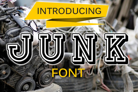 Junk Display Font for Handmade Labels & Printables