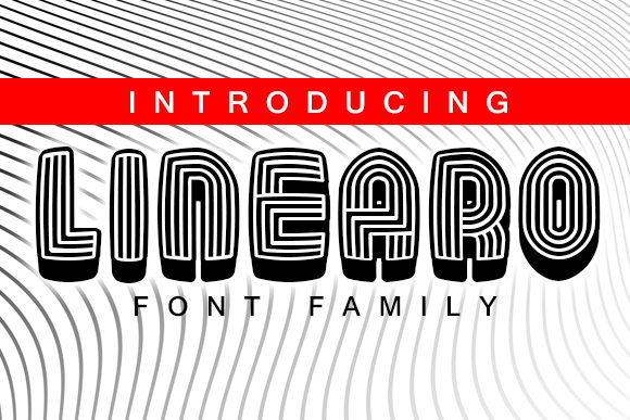 Linearo: A Bold Display Font That Makes Handmade Goods Shine