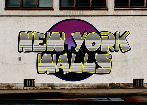 New York Walls: A Bold Display Font for Handmade Creators
