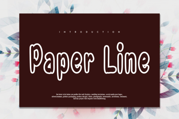 Paper Line: A Display Font That Adds Joy to Web Layouts
