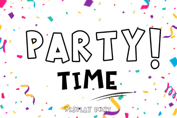 Party Time: A Bold Display Font for Campaign Creatives