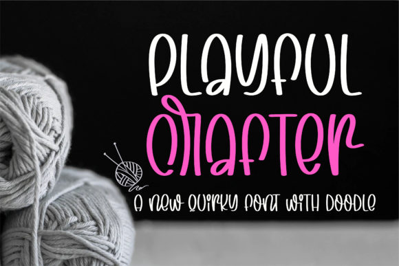 Playful Crafter: A Display Font That Feels Like Sunshine on Paper
