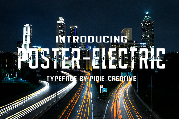 Poster-Electric: A Display Font That Makes Handmade Products Shine