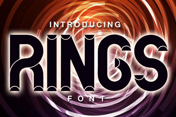 Rings: A Bold Display Font for Digital Brand Identity