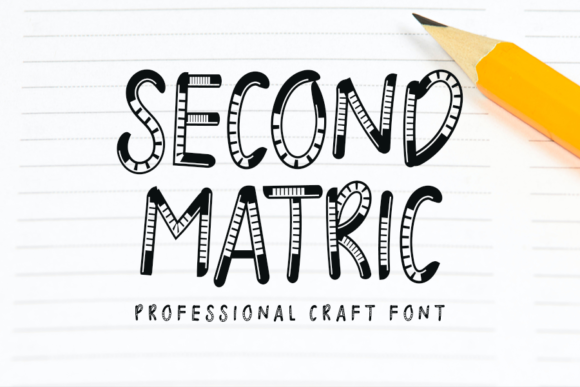 Second Matric: A Display Font with Heart and Handmade Charm