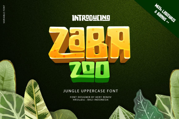Zaba Zoo: A Chunky Display Font for Friendly Web Design