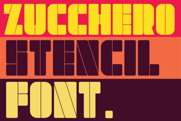 Zucchero Stencil: A Display Font for Standout Business Branding